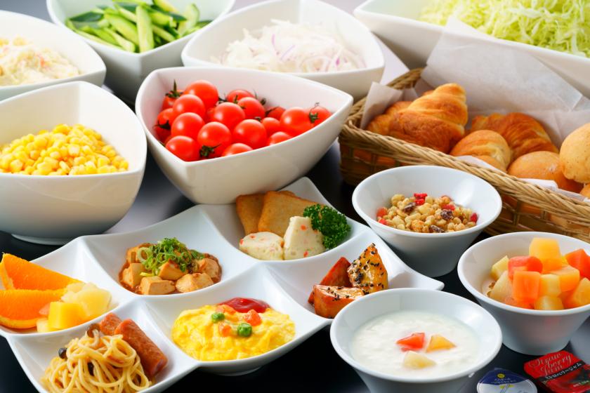 ◆朝６時半からお召し上がりいただける朝食ビュッフェ付プラン♪