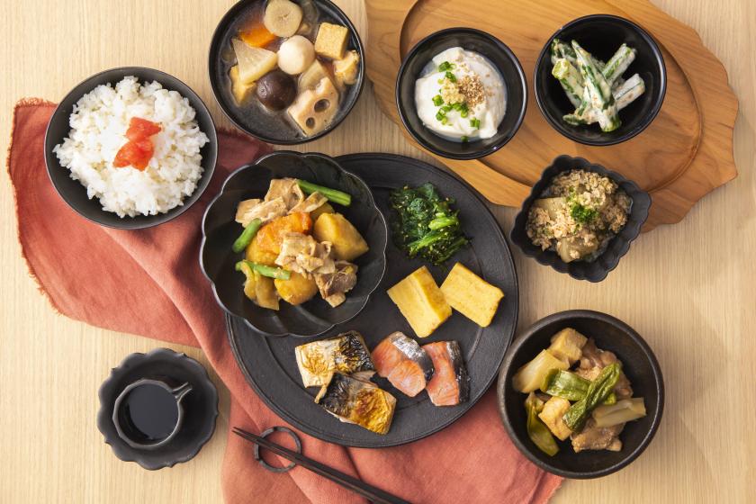 【期間限定！・室数限定！】大人朝食無料プラン！新鮮野菜と厳選素材の日替わりビュッフェ