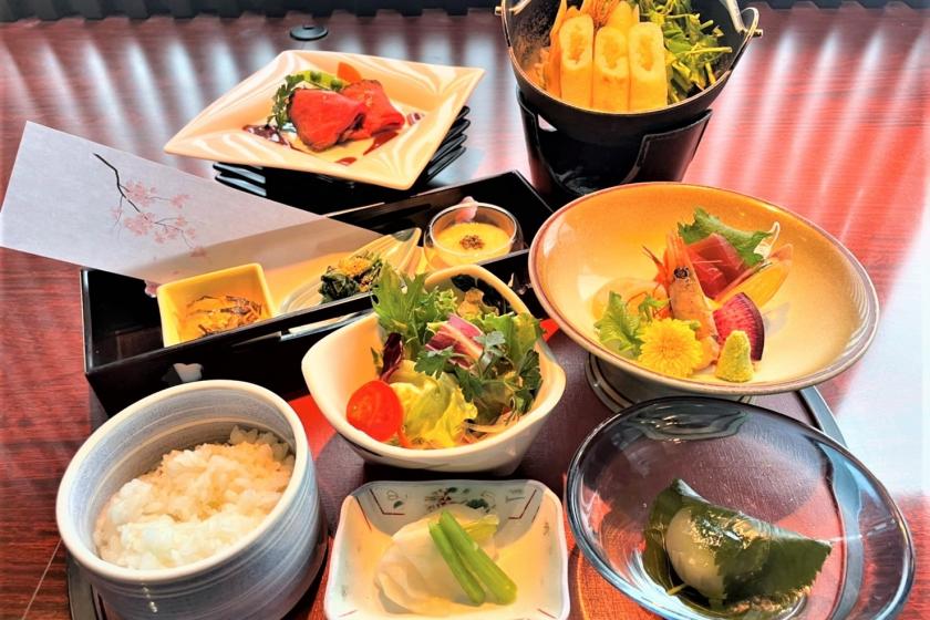 【WEB決済】秋田の味を満喫☆万葉きりたんぽ御膳プラン（夕・朝２食付）