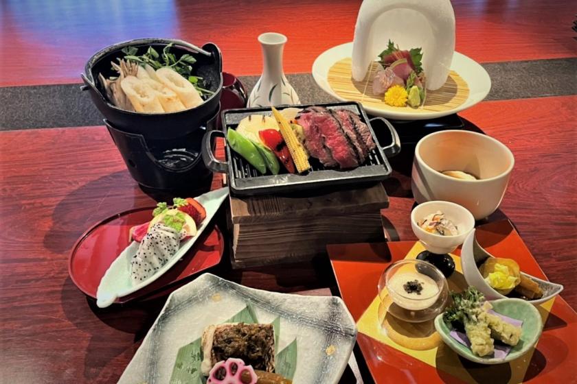 【WEB決済】秋田の贅沢を堪能☆万葉秋田牛と郷土料理プラン（夕・朝２食付）